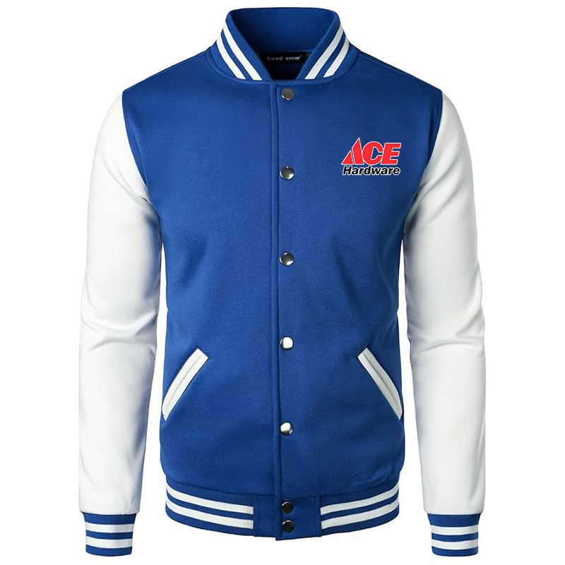 Men's Ace Varsity Baseball Jacket Cotton Blend Letterman Jackets