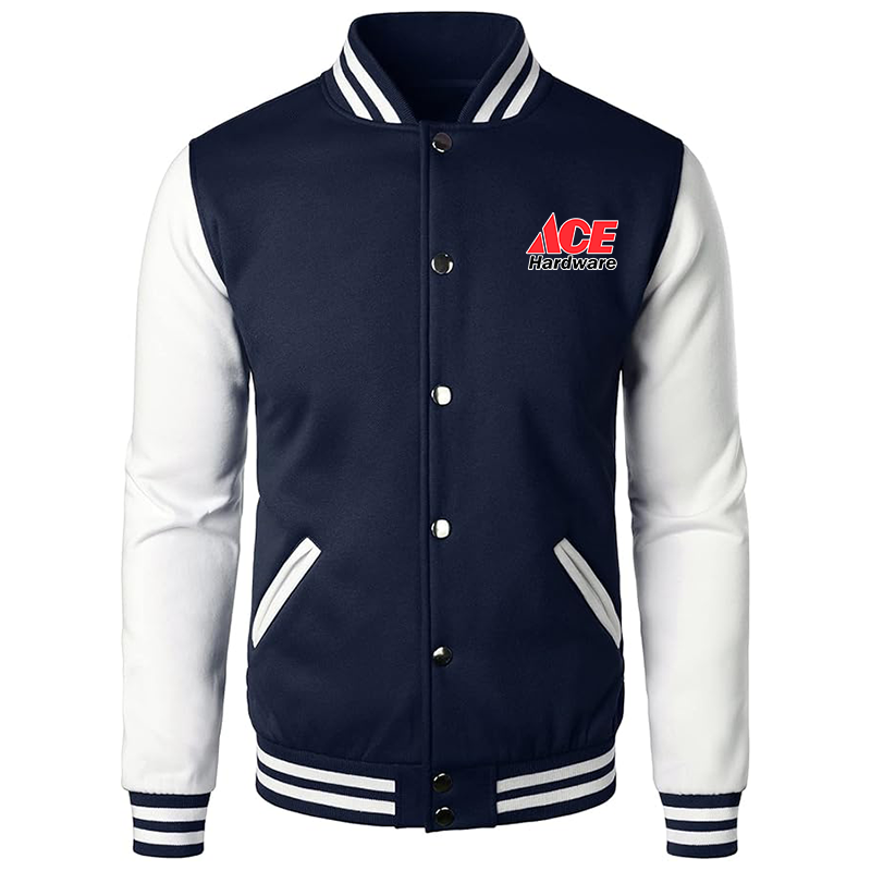 Men's Ace Varsity Baseball Jacket Cotton Blend Letterman Jackets