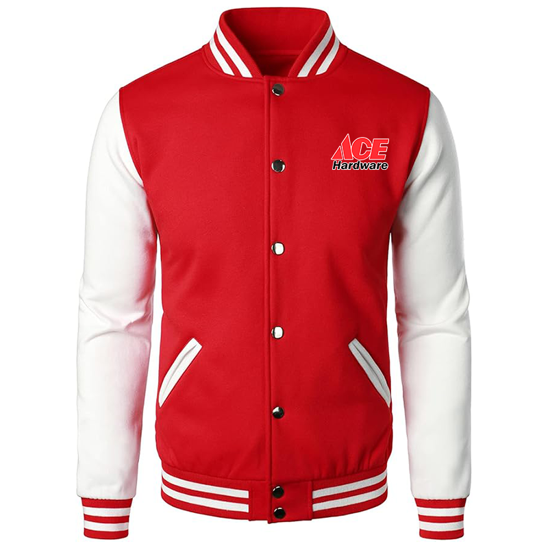 Men's Ace Varsity Baseball Jacket Cotton Blend Letterman Jackets