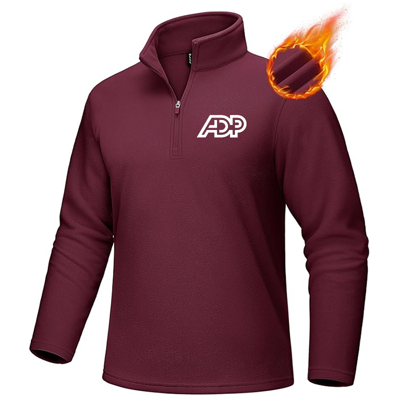 Men's ADP MAGCOMSEN Quarter-Zip Pullover Polar Fleece Sweatshirt Stand Collar Long Sleeve Shirt for Men Thermal Winter Fall