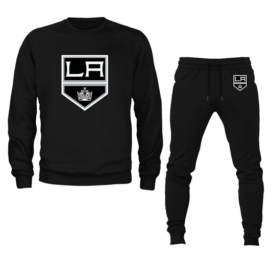 Men's NHL - Los Angeles Kings Crewneck Sweatshirt Joggers Suit