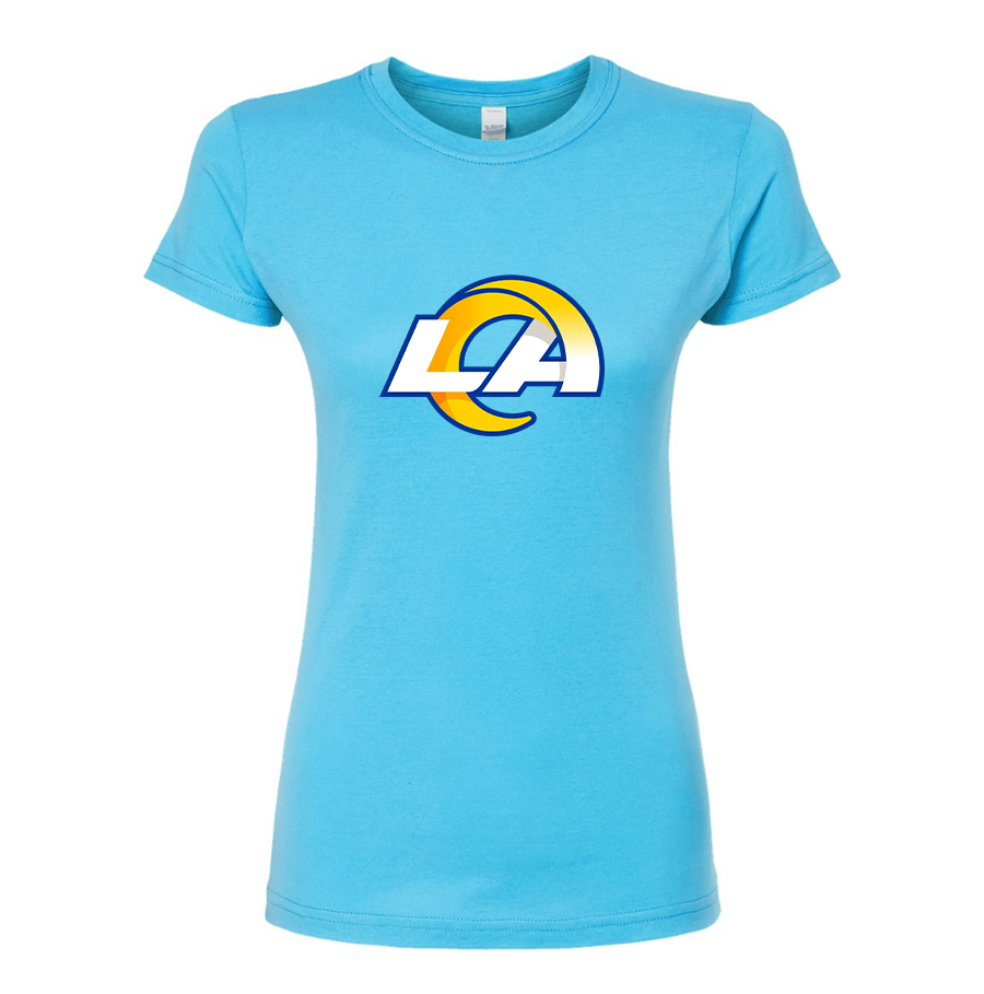 Women's Los Angeles Rams Round Neck T-Shirt
